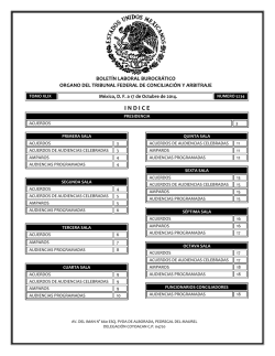 17 - Tribunal Federal de Conciliaci&oacute;n y Arbitraje