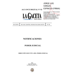 direcci&oacute;n ejecutiva del poder judicial - La Gaceta