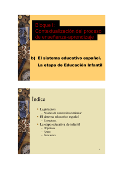EDUCACI&Oacute;N INFANTIL OBJETIVOS - Actiweb
