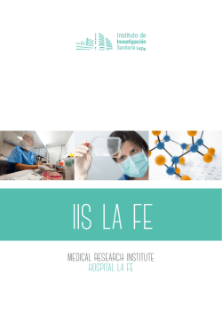 institutional brouchure - IIS La Fe