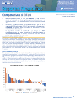 Reportes Financieros - Comparativos Trimestrales 3T14 - Monex