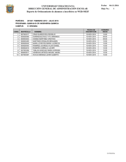 ingenier&iacute;a qu&iacute;mica - Universidad Veracruzana