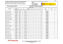 Listado machos zafra subasta 2014