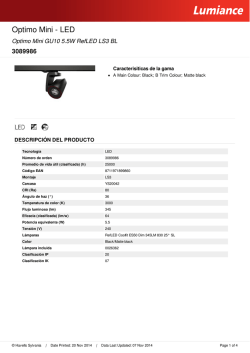 Hoja de datos - Havells Sylvania