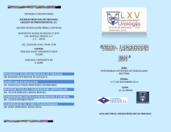 PRESIDENTE SOCIEDAD MEXICANA DE UROLOGIA - smu.mx