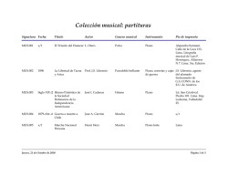 Coleccion musical: partituras