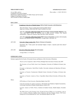 Phone (office): (+34) 91 394 30 34 Complutense University of