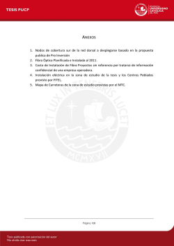 Tesis para Maestria de Telecomunicaciones de la PUCP