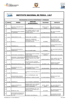 Procesadoras Acuicolas