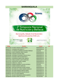 Ganadores por ciudad VIP y Entrada General JL.xlsx - Amway