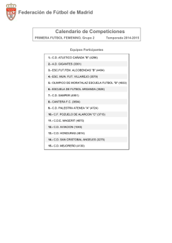 EFFA Senior B - Primera Femenino - escuela de futbol femenino