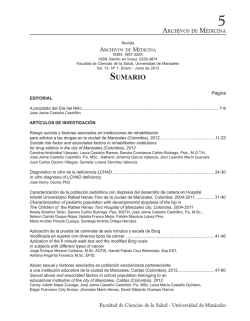 SUMARIO - Universidad de Manizales