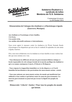 Solidaires &Eacute;tudiant-e-s syndicats de luttes Membres de lU.S.