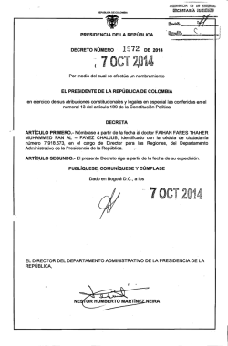 7 eT 2014 - Presidencia de la Rep&uacute;blica de Colombia