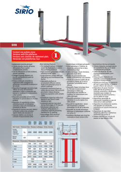 Sirio SRQ 4col pdf - Sirio equipment