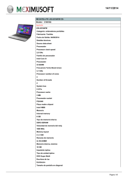 NB SATELLITE L50-A5164FM CI5- Modelo - Meximusoft.com