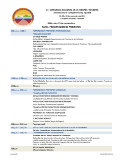 Descargue aqu&iacute; la agenda del evento - C&aacute;mara Colombiana de la