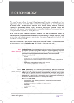 Oferta biotecnol&oacute;gica