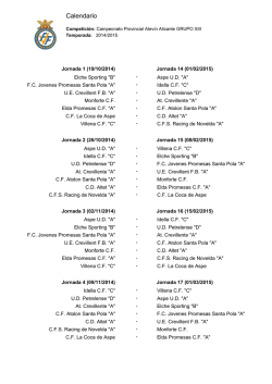Campeonato Provincial Alev&iacute;n Alicante GRUPO XIII