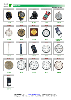 Bar&oacute;metros - Gisiberica