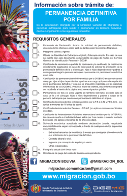 Permanencia Definitiva por Trabajo - Direcci&oacute;n General de Migraci&oacute;n