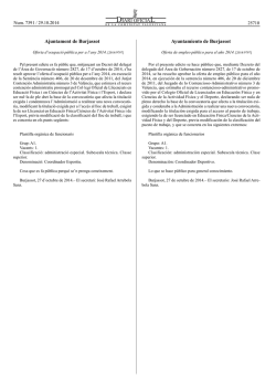 Ajuntament de Burjassot Ayuntamiento de Burjassot