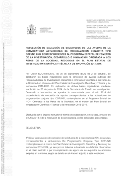 Resoluci&oacute;n de excluisi&oacute;n - Sede Electr&oacute;nica