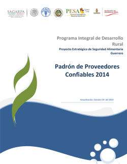 Padr&oacute;n de Proveedores Confiables - CampoGuerrero