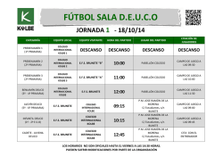 F&Uacute;TBOL SALA D.E.U.C.O - Colegio Kolbe