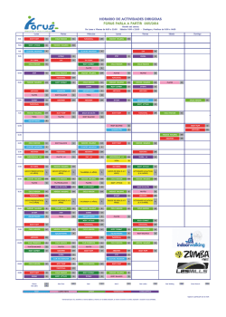 Descargar parrilla de actividades - Forus Parla