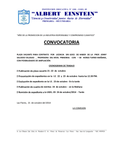 I.E. 1181 Albert Einstein (Primaria) - Ugel 05