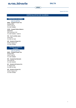 ESPECIALISTAS DE GUARDIA - OSDE Binario