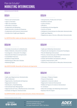marketing internacional - Instituto ADEX