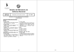 24 / 10 / 2014 - Ministerio de Defensa Nacional