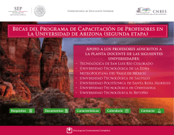 Becas del Programa de Capacitaci&oacute;n de Profesores en la - cnbes