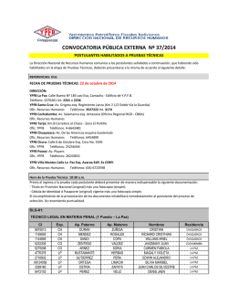 Reporte de postulantes habilitados - YPFB