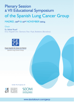 Sesi&oacute;n Plenaria y VII Simposio Educacional del Grupo - SECT