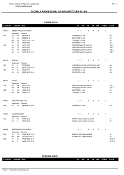 ESCUELA PROFESIONAL DE ARQUITECTURA 2014-II - unprg