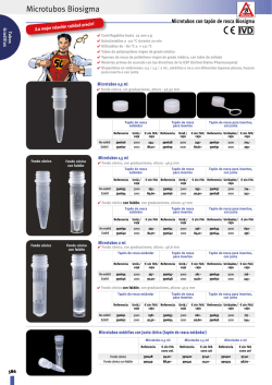Microtubos Biosigma - DD Biolab S.L.