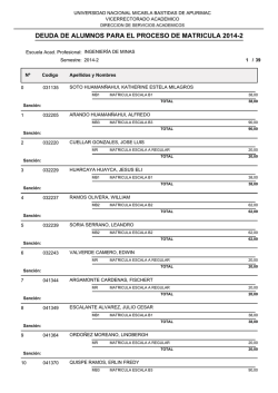 sede abancay - ingenieria de minas