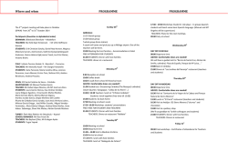 Where and when PROGRAMME - ies santa catalina de siena