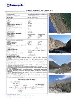 CENTRAL HIDROEL&Eacute;CTRICA YARUCAYA