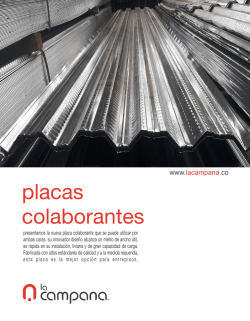 especificaciones t&eacute;cnicas - Campana