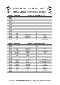 Liga de Futbol Fuentes del Valle - Jimdo
