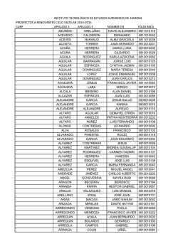 instituto tecnol&oacute;gico de estudios superiores de zamora prospectos a