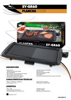 SY&middot;GR60 PLANCHA DE ASAR - Sytech