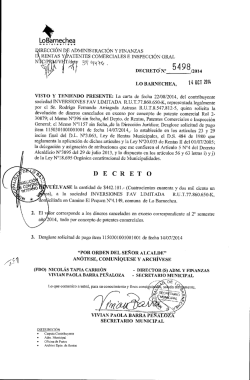 LoBarnechea DECRETO - Municipalidad de Lo Barnechea