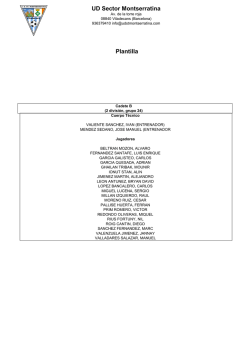 UD Sector Montserratina Plantilla