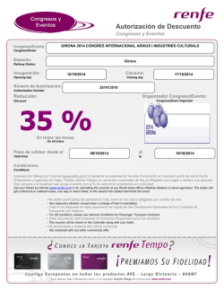 Descuento en billetes de tren