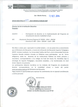 San Mart&iacute;n Porres, 1 7 - Ugel 02